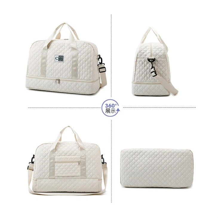 travel bag with organizer-white (2)